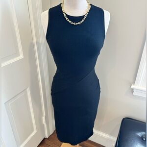 Mossimo Women’s Fitted Ribbed Black Dress Size XS